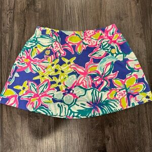 Lilly Pulitzer Floral Skirt - Blue, Pink, Yellow
